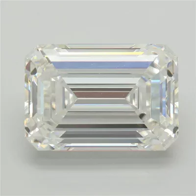 12.29ct F VVS2 Rare Carat Ideal Cut Emerald Lab Grown Diamond