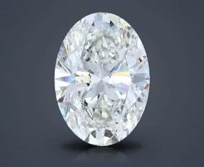 5.01ct I SI2 Rare Carat Ideal Cut Oval Diamond