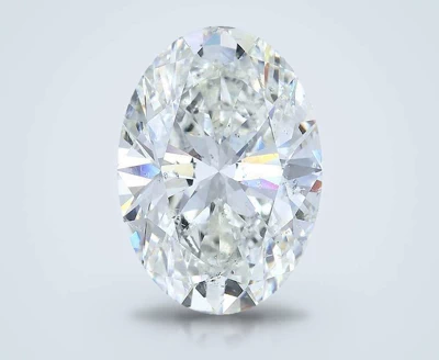 5.01ct I SI2 Rare Carat Ideal Cut Oval Diamond