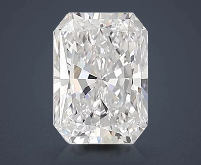 1.06ct D VS1 Rare Carat Ideal Cut Radiant Lab Grown Diamond