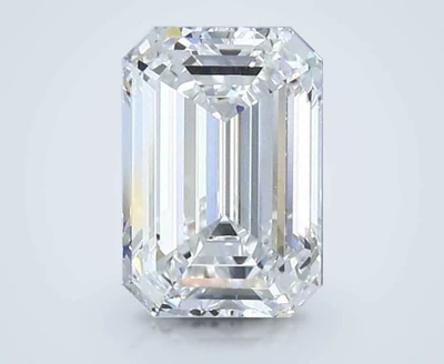 2.32ct F VS2 Rare Carat Ideal Cut Emerald Diamond