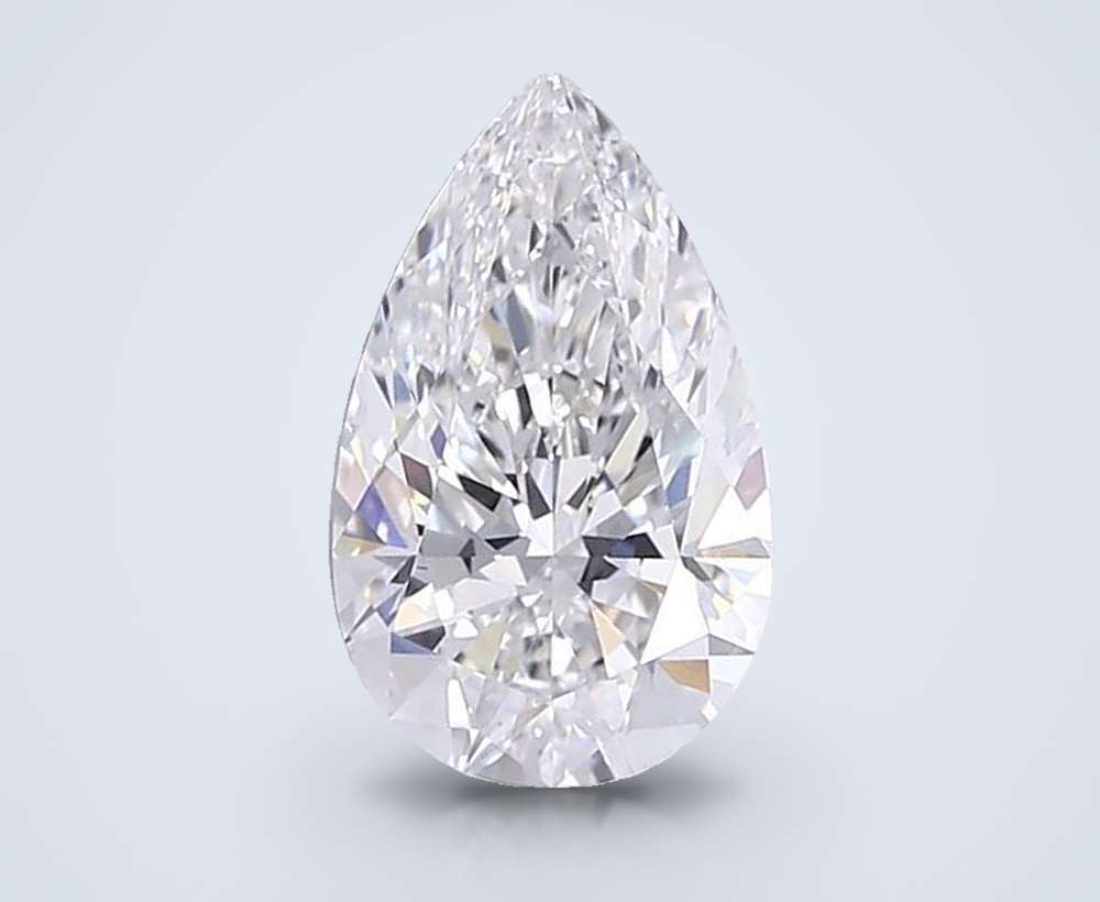 1.54ct E VS1 Rare Carat Ideal Cut Pear Lab Grown Diamond
