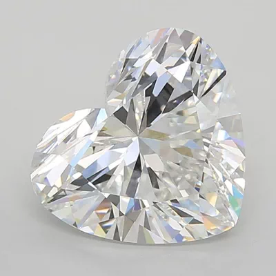 5.10ct E VVS2 Rare Carat Ideal Cut Heart Lab Grown Diamond