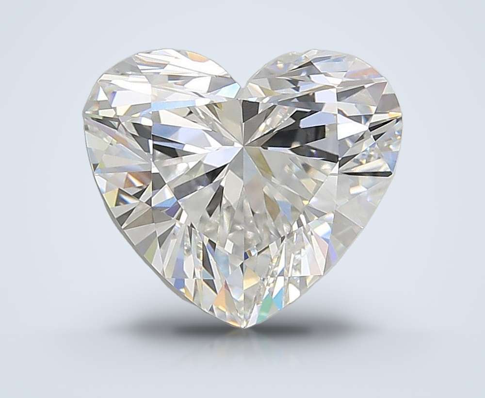 5.10ct E VVS2 Rare Carat Ideal Cut Heart Lab Grown Diamond