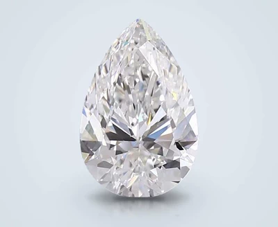 5.04ct F VS2 Rare Carat Ideal Cut Pear Lab Grown Diamond