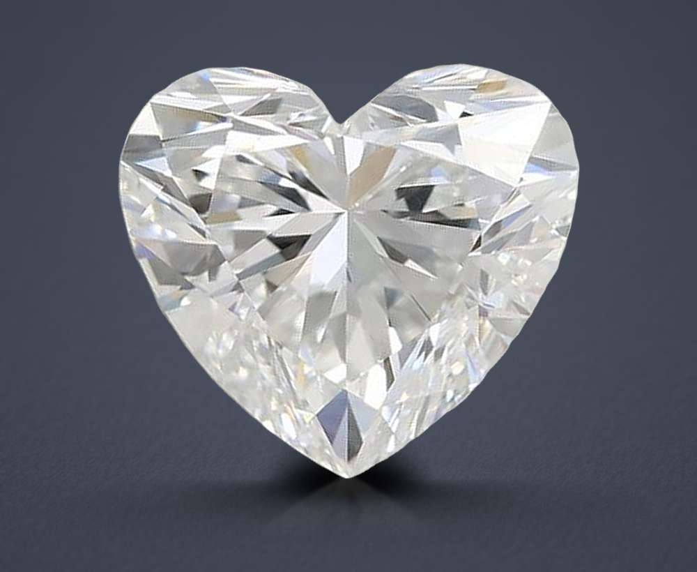 2.08ct D VVS2 Rare Carat Ideal Cut Heart Lab Grown Diamond