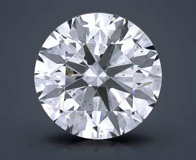 4.04ct K SI2 Rare Carat Ideal Cut Round Diamond