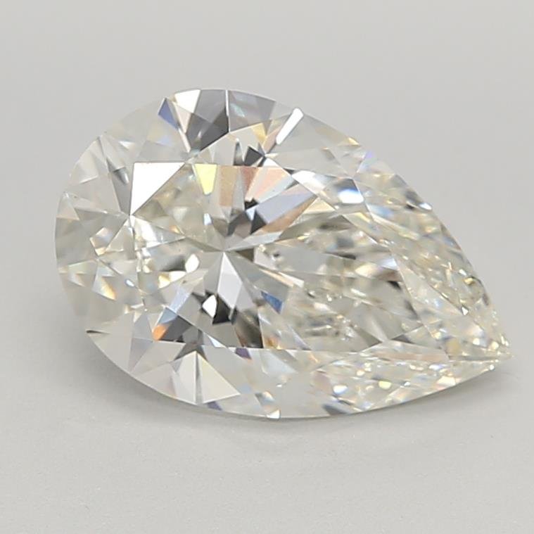 3.07ct H VS1 Rare Carat Ideal Cut Pear Lab Grown Diamond