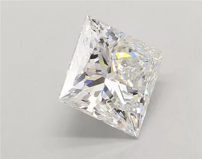 5.01ct E VVS2 Rare Carat Ideal Cut Princess Lab Grown Diamond