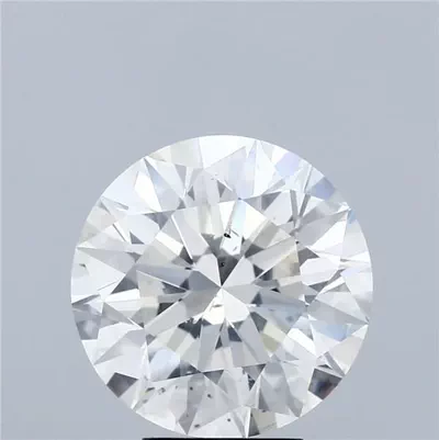 5.51ct J SI2 Rare Carat Ideal Cut Round Diamond