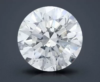 5.51ct J SI2 Rare Carat Ideal Cut Round Diamond