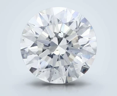 5.51ct J SI2 Rare Carat Ideal Cut Round Diamond