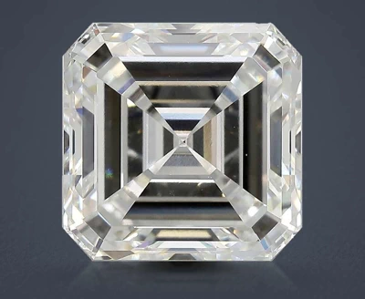 10.14ct F VVS2 Very Good Cut Asscher Lab Grown Diamond