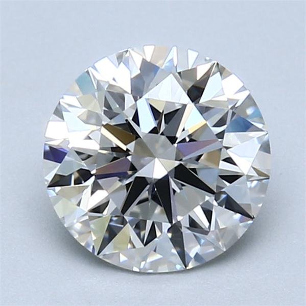 1.70ct F VVS2 Rare Carat Ideal Cut Round Diamond