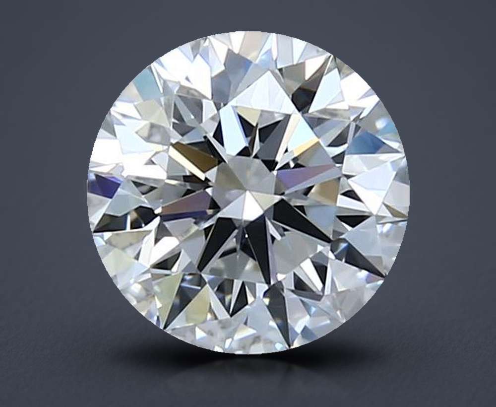 1.70ct F VVS2 Rare Carat Ideal Cut Round Diamond
