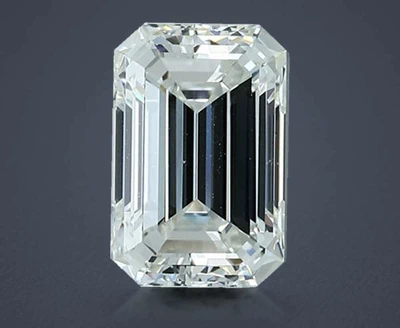 3.14ct H VVS2 Rare Carat Ideal Cut Emerald Diamond