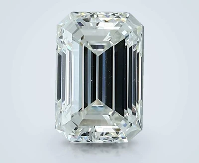 3.14ct H VVS2 Rare Carat Ideal Cut Emerald Diamond