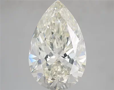 5.01ct K SI2 Rare Carat Ideal Cut Pear Diamond
