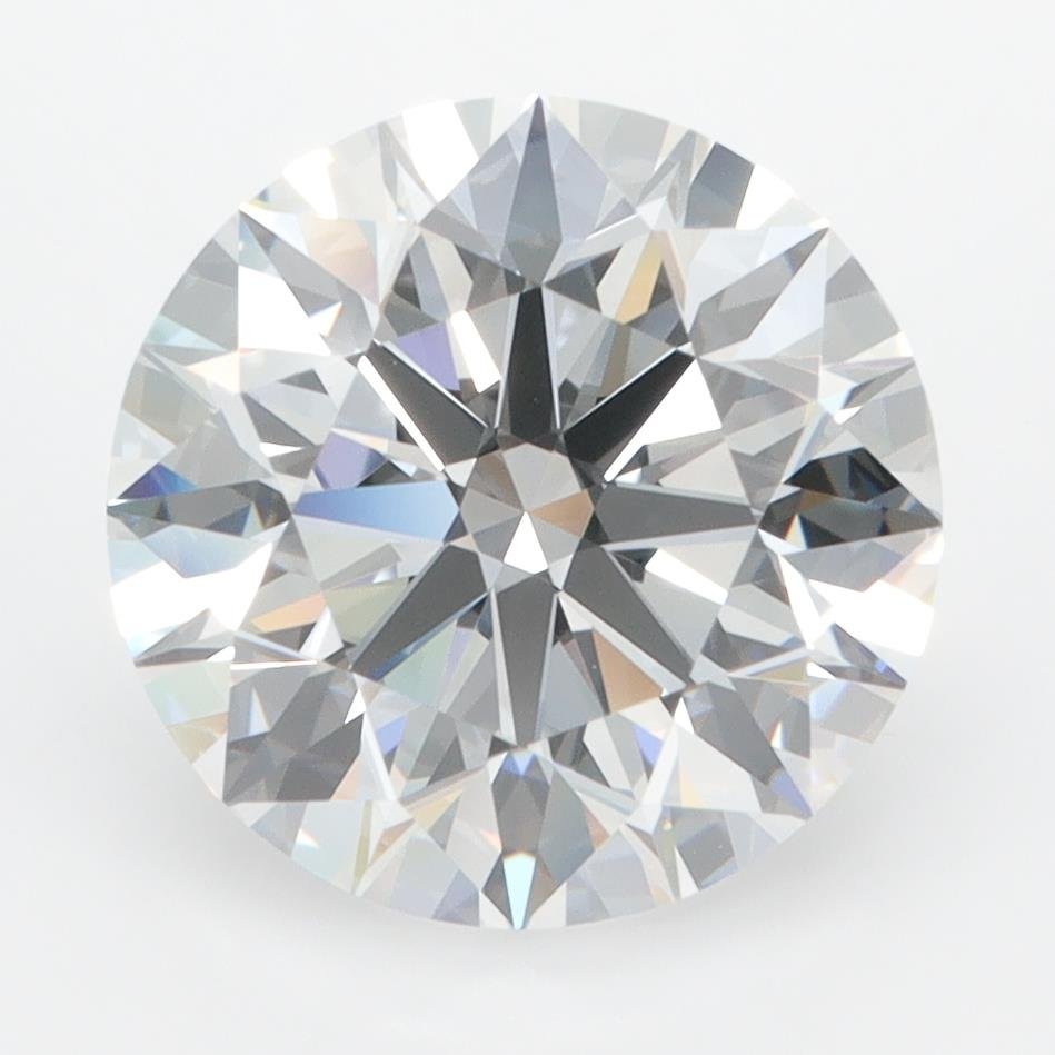 4.09ct D FL Rare Carat Ideal Cut Round Lab Grown Diamond
