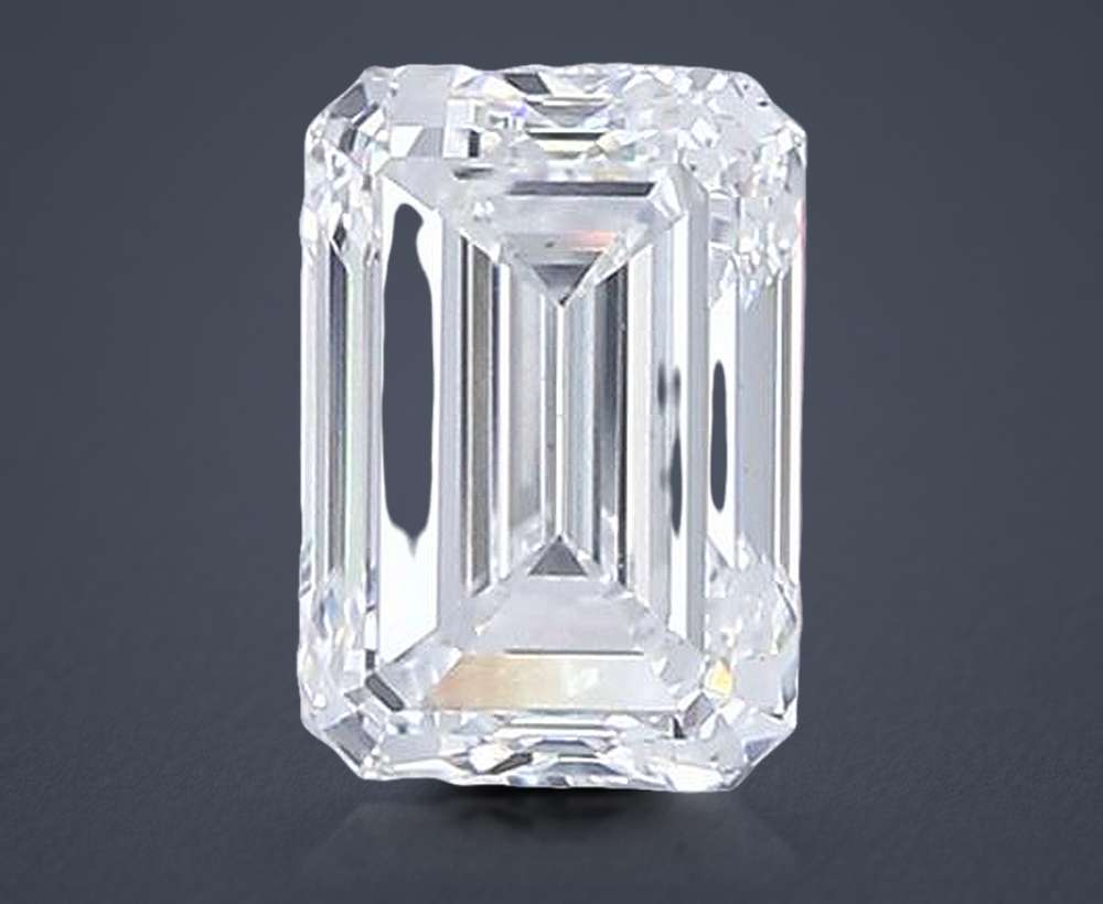 2.00ct E VS1 Rare Carat Ideal Cut Emerald Lab Grown Diamond