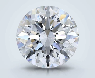 3.71ct F SI2 Rare Carat Ideal Cut Round Diamond