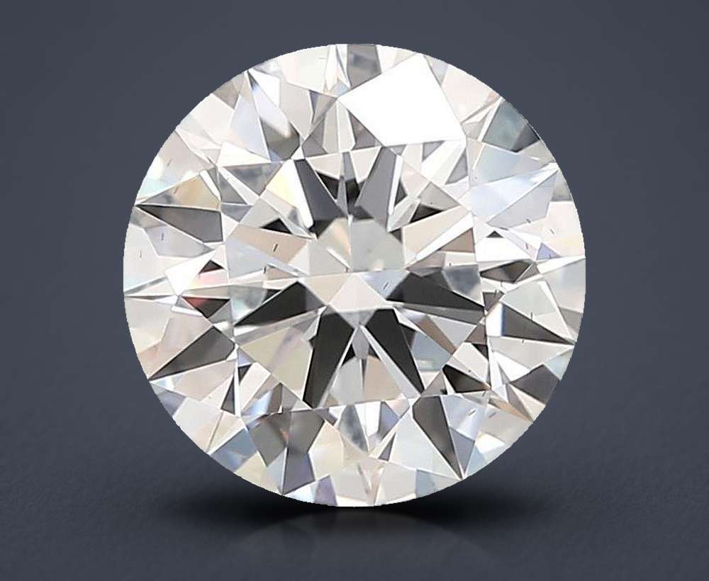 3.03ct E VS2 Rare Carat Ideal Cut Round Lab Grown Diamond