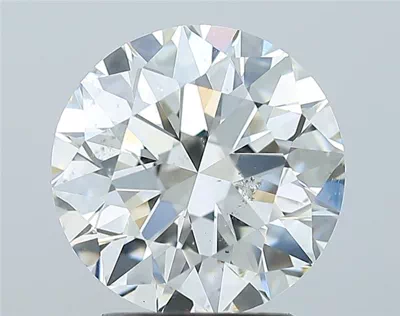 2.54ct I SI2 Rare Carat Ideal Cut Round Diamond