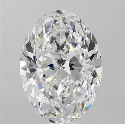 10.51ct D SI1 Rare Carat Ideal Cut Oval Diamond