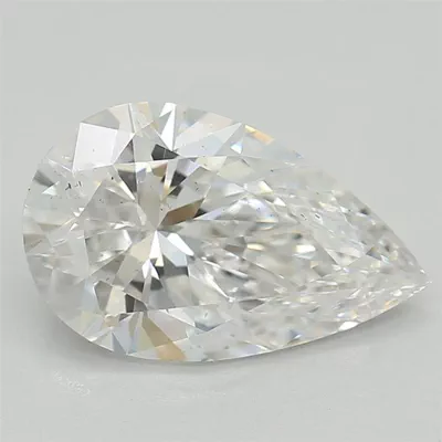 1.06ct D SI1 Rare Carat Ideal Cut Pear Lab Grown Diamond