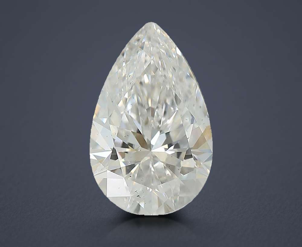 1.06ct D SI1 Rare Carat Ideal Cut Pear Lab Grown Diamond