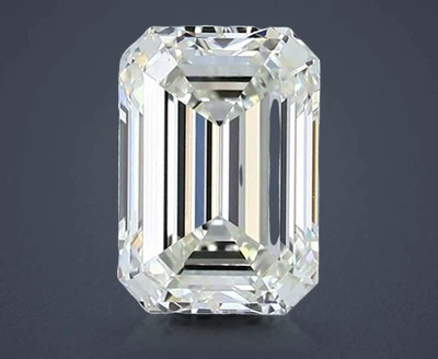 3.01ct K VVS1 Rare Carat Ideal Cut Emerald Diamond