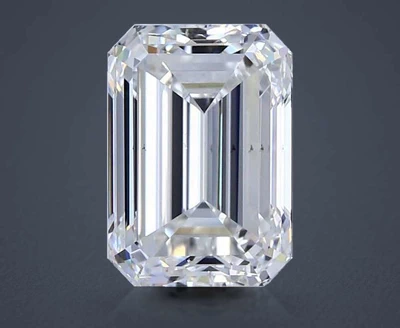 2.48ct H VS2 Rare Carat Ideal Cut Emerald Diamond