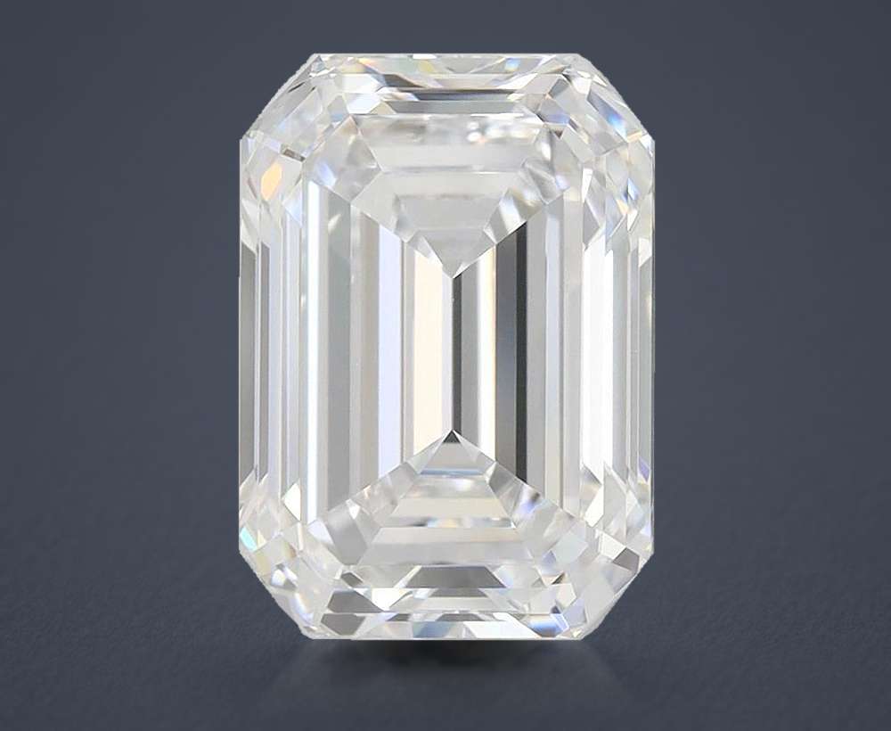 5.02ct G VS1 Rare Carat Ideal Cut Emerald Lab Grown Diamond