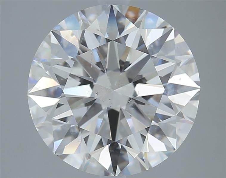 5.02ct E SI2 Rare Carat Ideal Cut Round Diamond