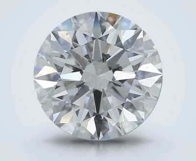 5.02ct E SI2 Rare Carat Ideal Cut Round Diamond