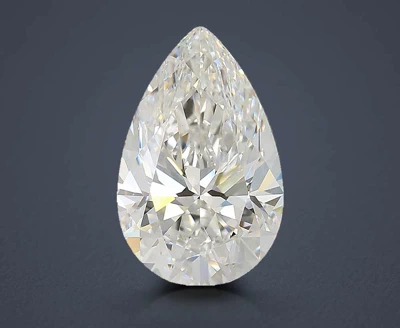 3.09ct F VVS2 Rare Carat Ideal Cut Pear Lab Grown Diamond