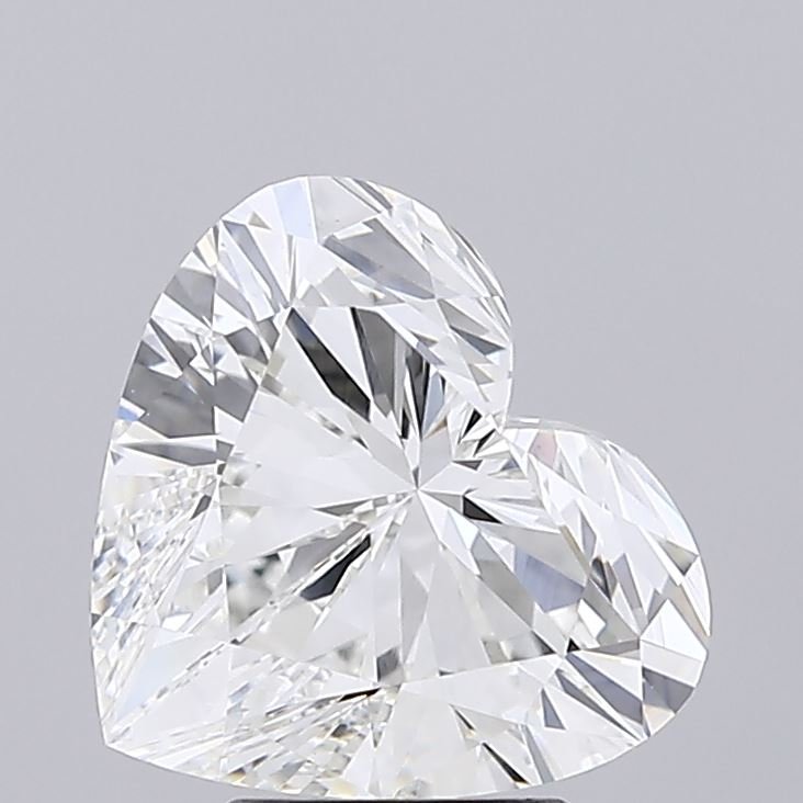 4.57ct G VVS2 Rare Carat Ideal Cut Heart Lab Grown Diamond