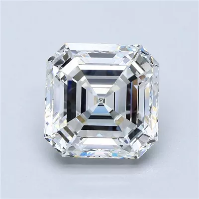 6.08ct F FL Rare Carat Ideal Cut Asscher Diamond