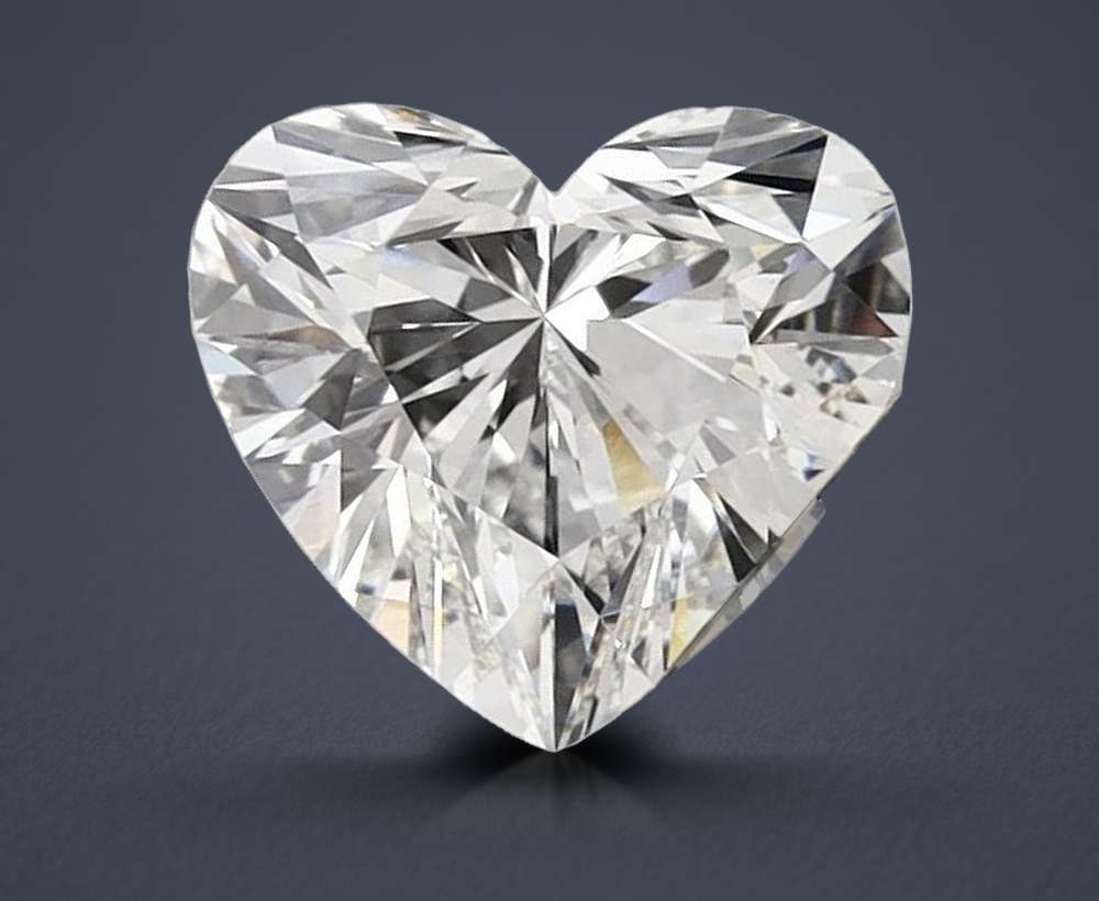 1.71ct G VS1 Rare Carat Ideal Cut Heart Lab Grown Diamond