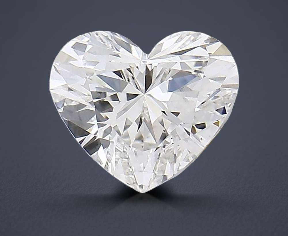 1.53ct F VS2 Rare Carat Ideal Cut Heart Lab Grown Diamond
