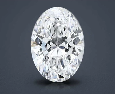 1.58ct E VS2 Rare Carat Ideal Cut Oval Lab Grown Diamond