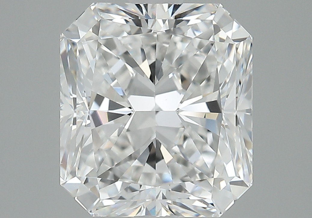5.25ct F VVS2 Rare Carat Ideal Cut Radiant Diamond