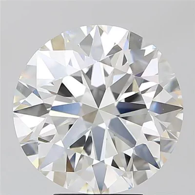 5.17ct H VVS2 Rare Carat Ideal Cut Round Diamond