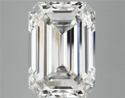 14.19ct F VVS2 Rare Carat Ideal Cut Emerald Lab Grown Diamond
