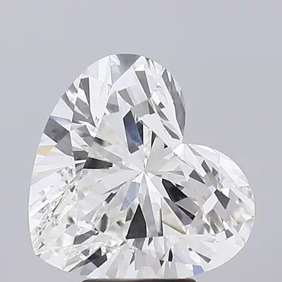 5.08ct G VVS2 Rare Carat Ideal Cut Heart Lab Grown Diamond