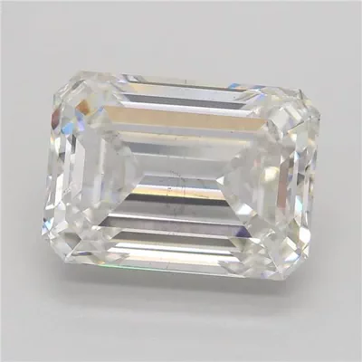 4.60ct G SI1 Rare Carat Ideal Cut Emerald Lab Grown Diamond