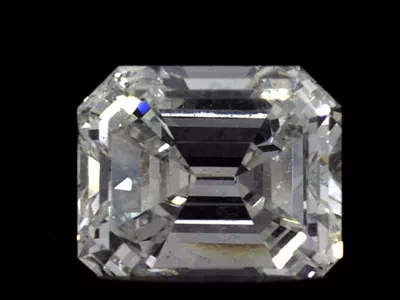 1.11ct F VVS2 Very Good Cut Emerald Diamond