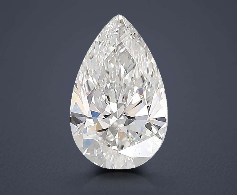 1.55ct E VS1 Rare Carat Ideal Cut Pear Lab Grown Diamond