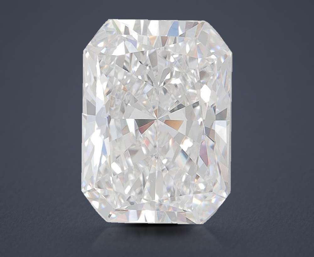 3.01ct D VS1 Rare Carat Ideal Cut Radiant Lab Grown Diamond