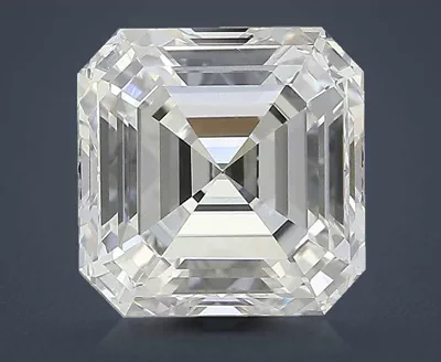 3.26ct F VVS2 Rare Carat Ideal Cut Asscher Diamond